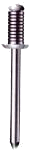 Nit aluminiowy, rowkowany, łeb płaski